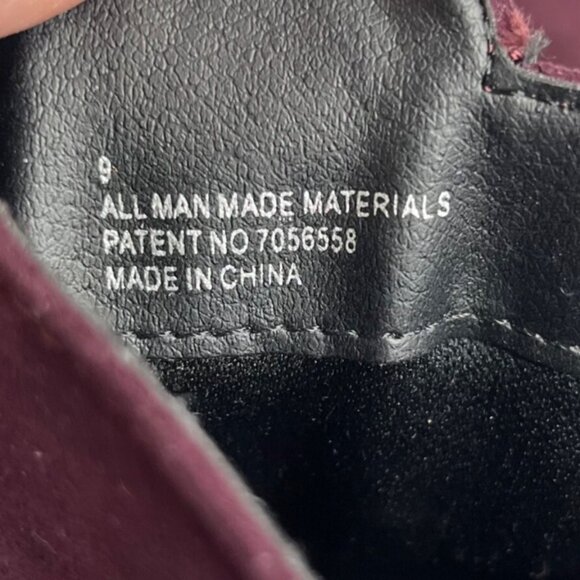 Charming Charlie Womens Wedge Boot Burgundy Zipper Tassel Size 9 - Picture 11 of 11